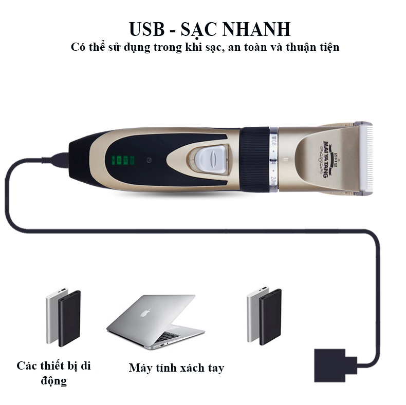 Tông Đơ Cắt Tóc Tphcm, Bộ Tông Đơ Chuyên Nghiệp Maiyatang Lưỡi Răng Bằng Crôm Không Gỉ, Siêu Bền Bỉ, Hoạt Động Êm