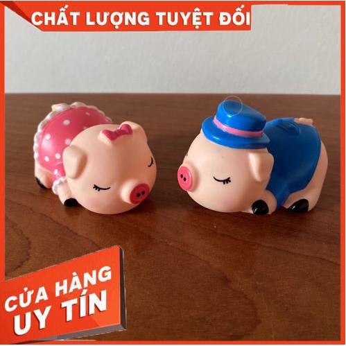 Cặp heo, đôi heo Xanh Hồng [RẺ VÔ ĐỊCH] dùng trang trí bánh kem, bánh sinh nhật, đồ chơi, quà tặng cho các bé