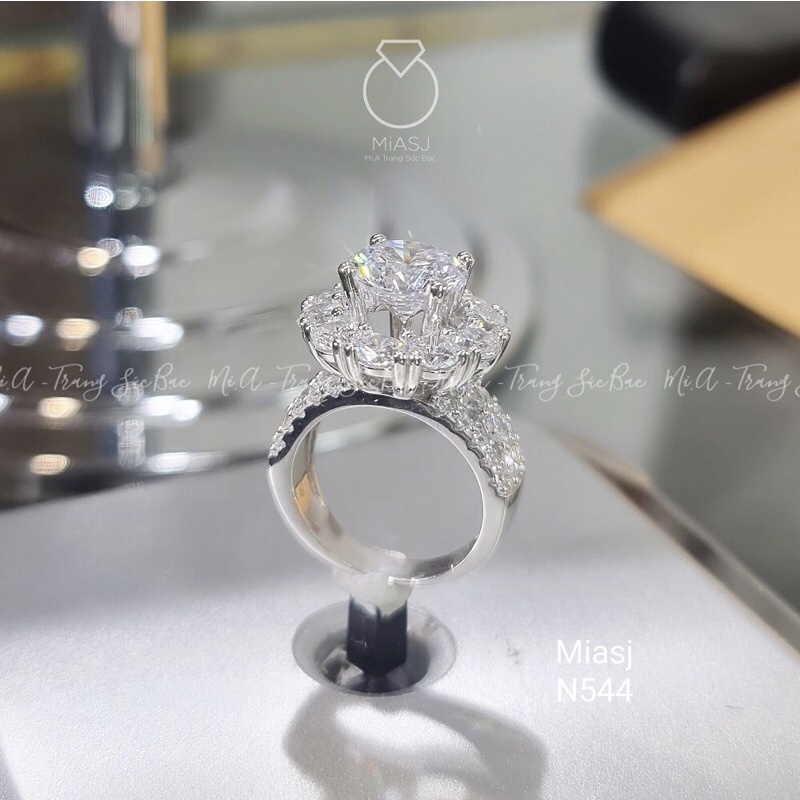 Nhẫn nữ bạc Ý S925 MiASJ nạm đá Cz cao cấp N544