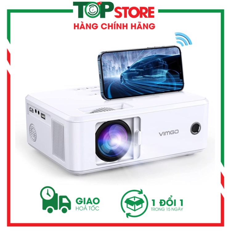 Máy Chiếu Wifi Vimgo 5G VENUS X3 1080p  Trải Nghiệm Xem Phim HD Tại Nhà, Tương Thích PC, Android, IOS,..