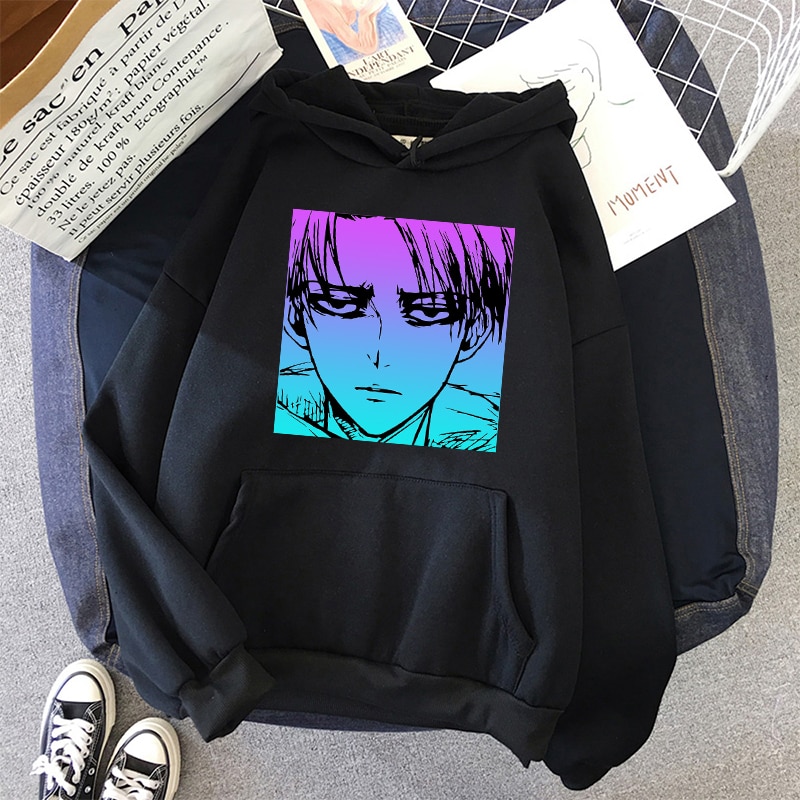 Áo Hoodie Oversize In Hình Anime Attack On Titan Phong Cách Harajuku Thời Trang Cho Nam Và Nữ