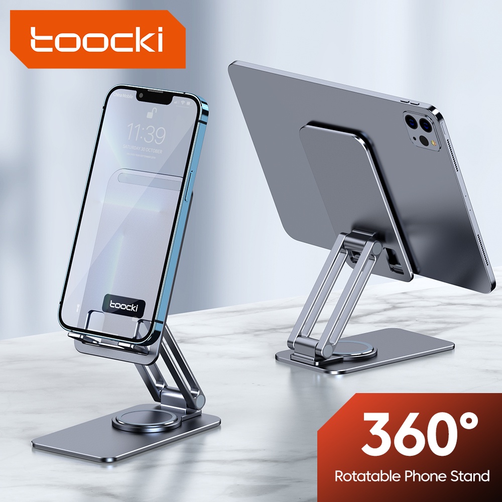 Giá đỡ điện thoại / máy tính bảng Toocki bằng hợp kim nhôm có thể xoay tiện dụng | BigBuy360 - bigbuy360.vn