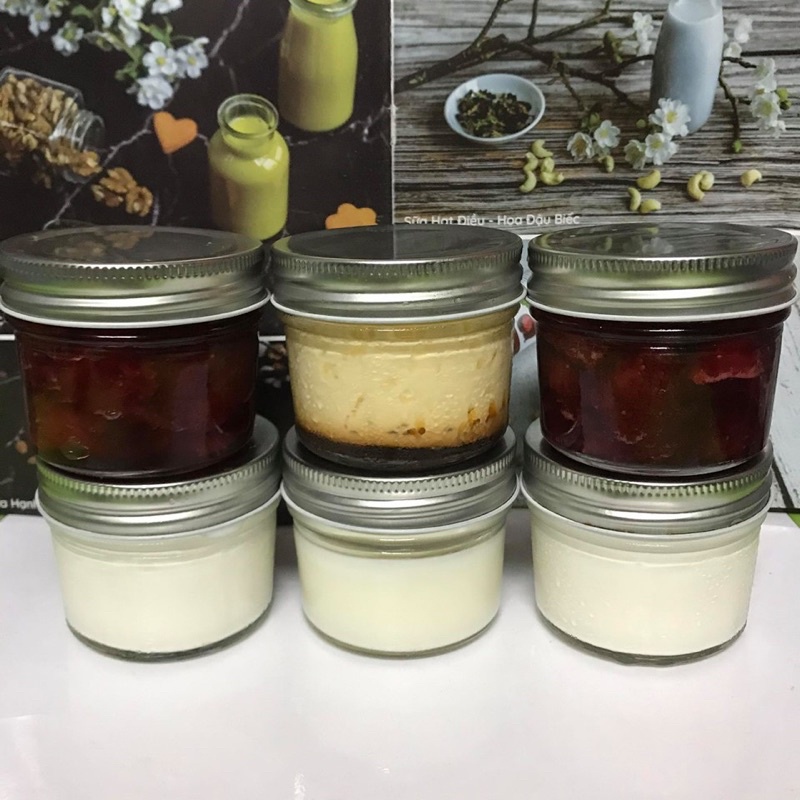 HỦ THUỶ TINH TRƠN NẮP NHÔM BẠC 100ml-chịu nhiệt tốt