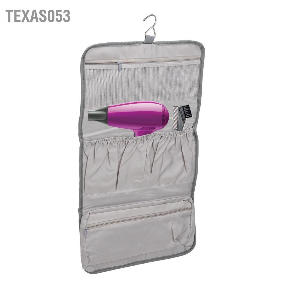 [Hàng mới về] Túi đựng nhiều ngăn có móc treo cho máy tạo kiểu tóc dyson có thể gập lại linh động đi du lịch