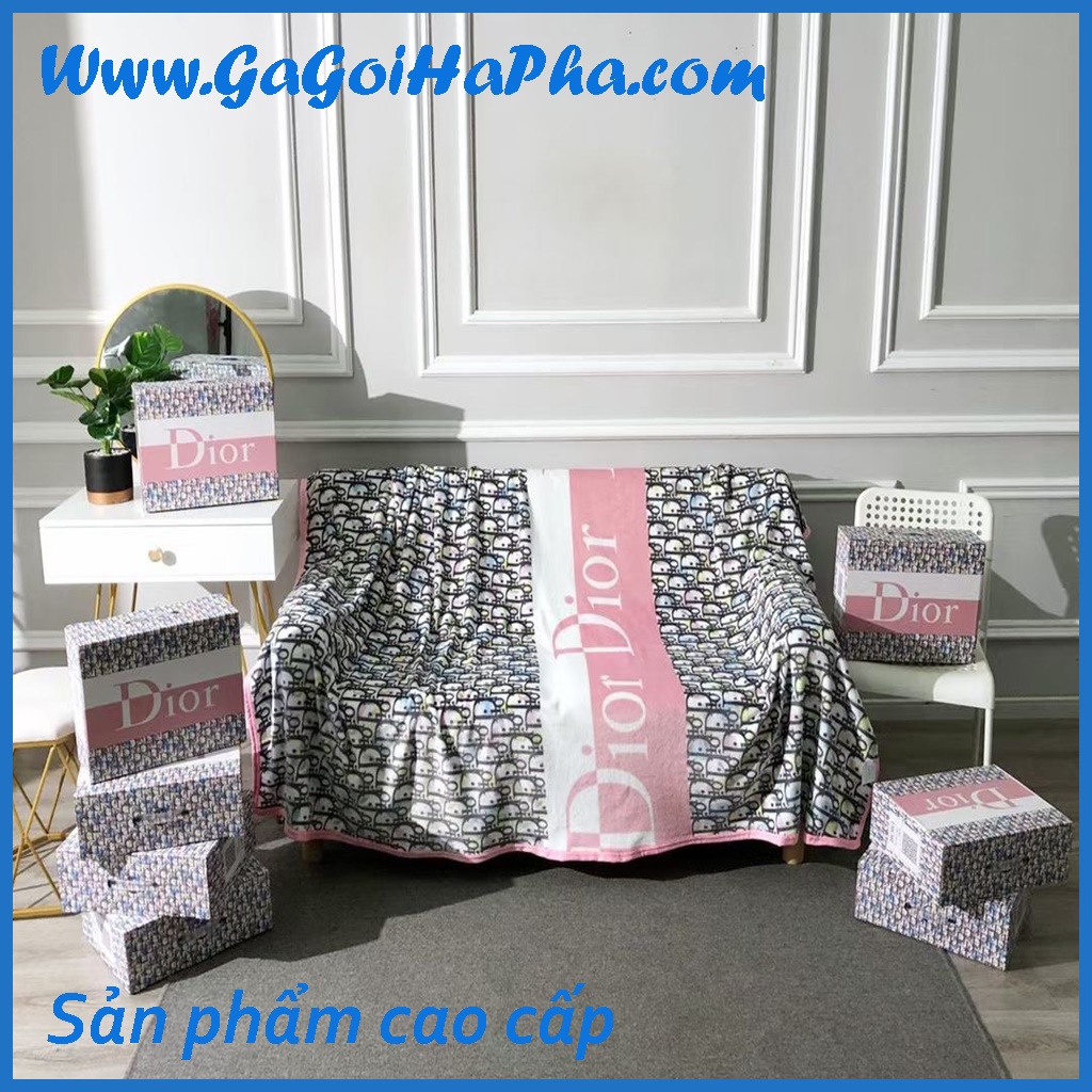 Chăn tuyết nhung cao cấp, mền nỉ lông mềm, mịn 1m5x2m, kèm hộp, dùng văn phòng, cho, biếu, tặng