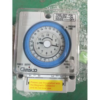Timer Hẹn Giờ Cơ 24h CAMSCO TB35-N - Hàng Chính Hãng