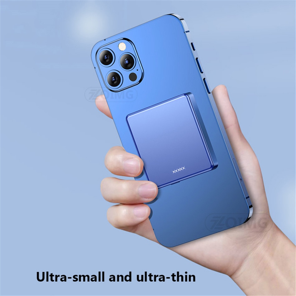 Sạc Dự Phòng ko dây 15w 10000mah Cho ĐT táo 12 12 Pro 12pro Max 12mini