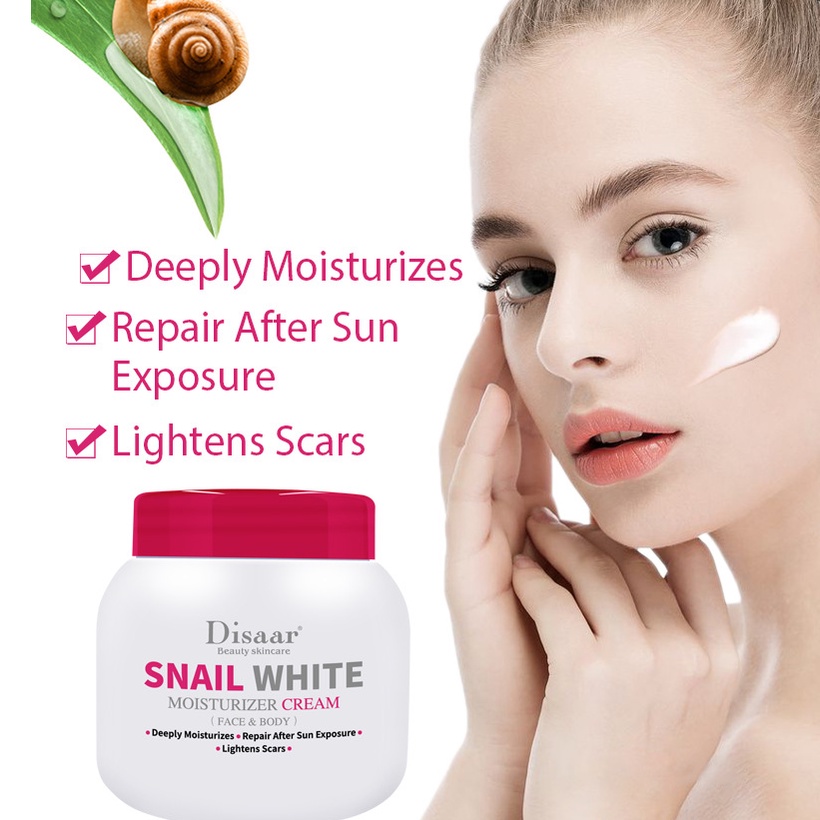 Sữa Dưỡng Thể Trắng Da Toàn Thân Disaar Snail White 250ml - Kem Body dưỡng ẩm, giảm thâm nám và phục hồi da đi nắng