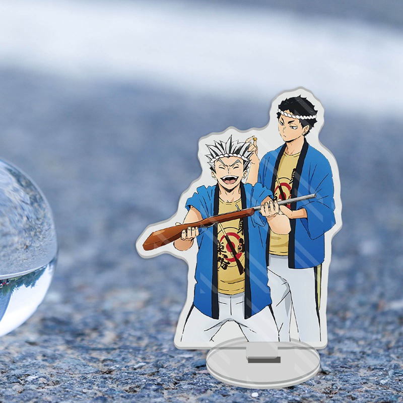 Mô hình đứng bằng acrylic để bàn trang trí hình ảnh nhân vật trong phim anime Haikyuu!! làm quà tặng ngày lễ