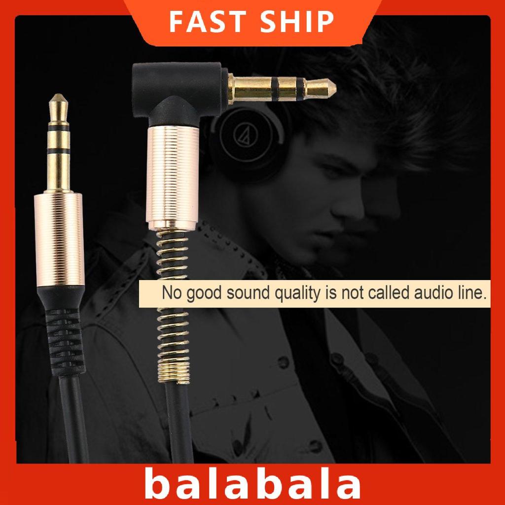 [BL]3.5 mm Jack AUX Audio Cable Male to Male Cable Gold Plug Line Cord Audio Cable