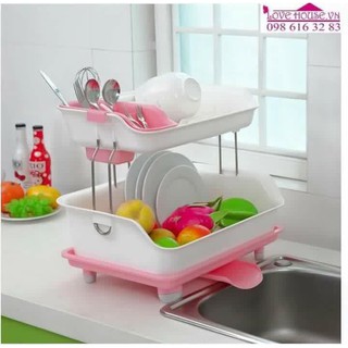 KỆ ÚP BÁT / CHÉN 2 TẦNG VỚI KHAY THOÁT NƯỚC THÔNG MINH