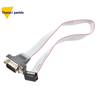 Db9 rs232 to 10 pin ribbon cable connector adapter