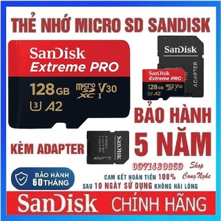 Thẻ nhớ MicroSDXC SanDisk Extreme PRO A2 - 64GB 128GB V30 U3 Class 10 UHS-I 170MB/s