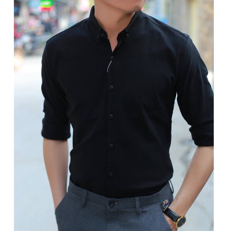 Áo sơ mi nam cổ tàu dài tay kojiba SMT01