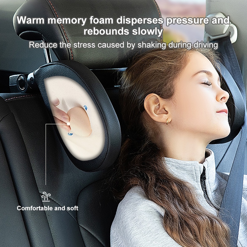 Gối Tựa Đầu Mềm Chất Lượng Cao Có Thể Tháo Rời Cho Xe Hơi