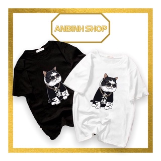 [FULL SIZE] Áo thun unisex nam nữ in hình mèo đại ca form đẹp chất vải cotton dày mịn mát 2020T2820