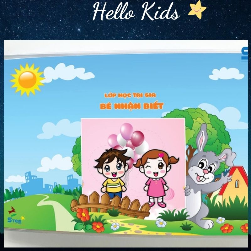 Bộ Học Liệu Bóc Dán ❤️ Học Liệu Chủ Đề Bé Nhận Biết Cho Bé Từ 1-3 Tuổi