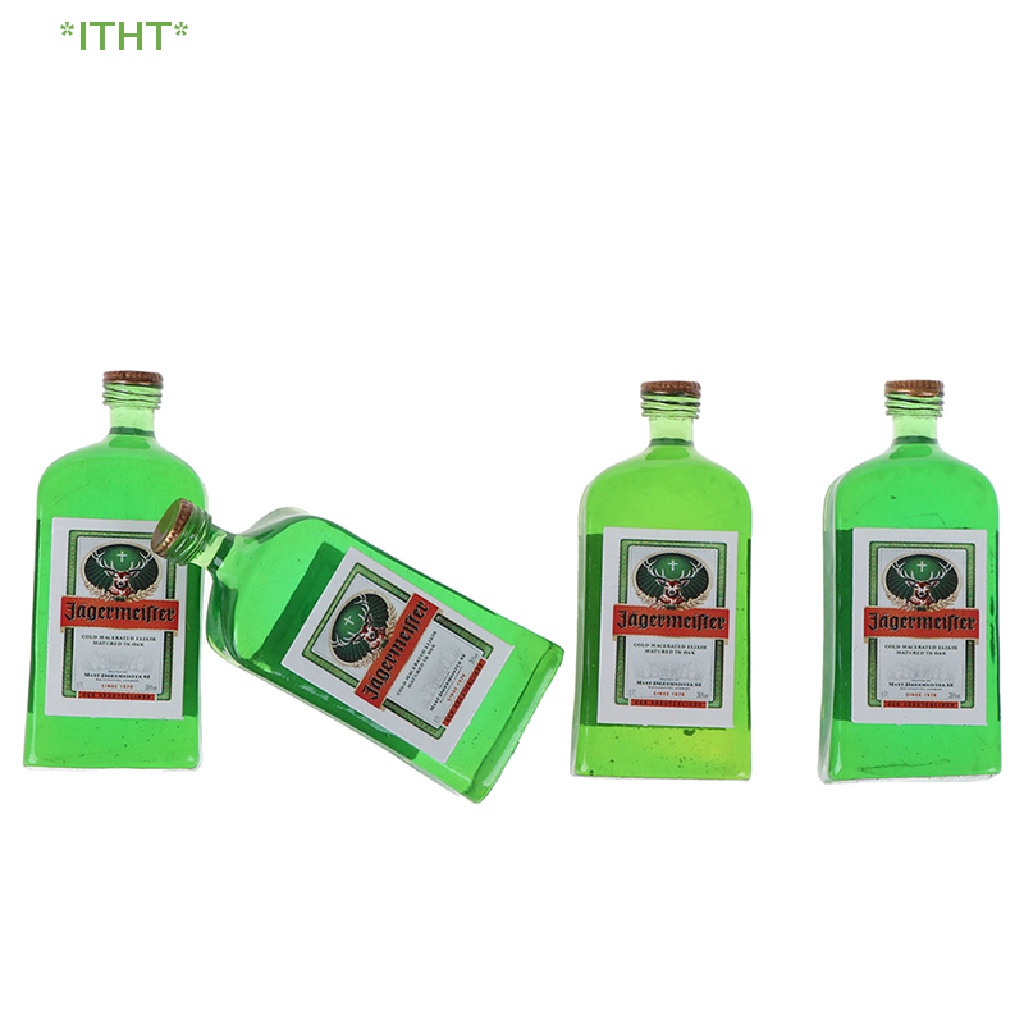 Set 4 Chai Rượu Vang Mini Tỉ Lệ 1: 12 Dùng Để Trang Trí Nhà Búp Bê Mới