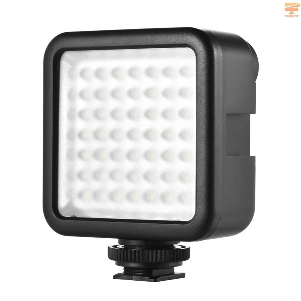 Andoer W49 Mini Interlock Camera LED Panel Light Dimmable Camcorder Video Lighting With Shoe Mount Adapter for Canon Nikon Sony A7 DSLR