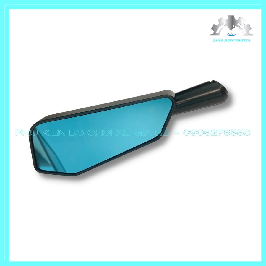 Gương Xe Máy, Kính Xe Máy, Gương H2CC (Hàng Cao Cấp) MÀU ĐEN + Phụ Kiện gắn Thông dụng nhiều dòng xe, lên xe rất đẹp