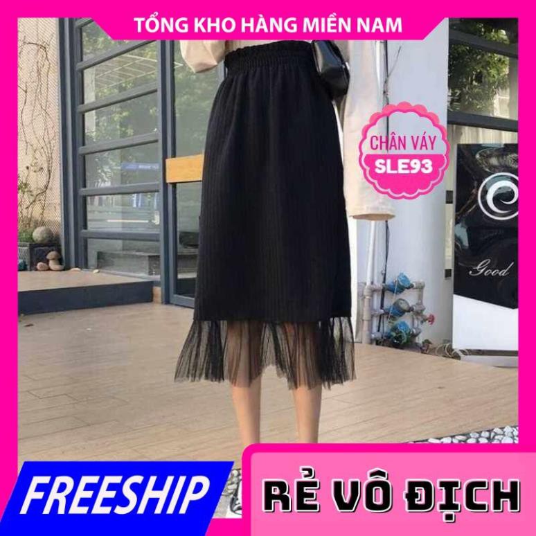 CHÂN VÁY LEN PHỐI LƯỚI ÔM BODY SLE93 ⚡FREESHIP⚡100% ẢNH THẬT⚡ CHUYÊN SỈ - GIÁ TỐT  MY