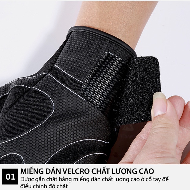 Găng Tay Da Chống Trượt Kyncilor Câu Cá, Đạp Xe Danh Cho Nam Và Nữ Thoáng Khí