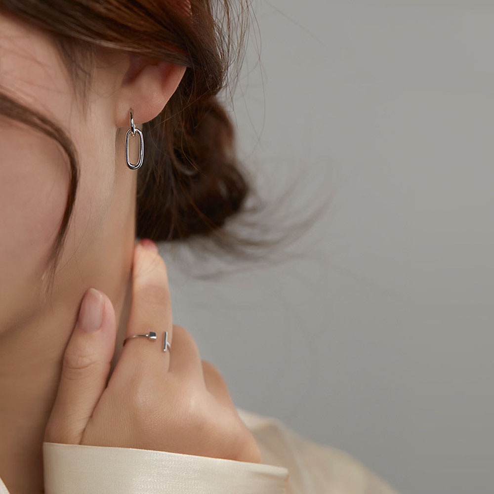 1 Khuyên Tai Tròn Đơn Giản Thời Trang Cho Nữ