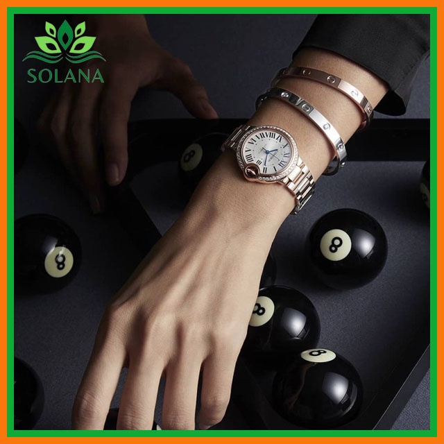 Vòng Tay Vàng Chất Liệu Titan Mạ Vàng 18K Thiết Kế Kiểu Dáng Kinh Điển Tôn Lên Vẻ Đẹp Sang Trọng Quý Phái SOLANA