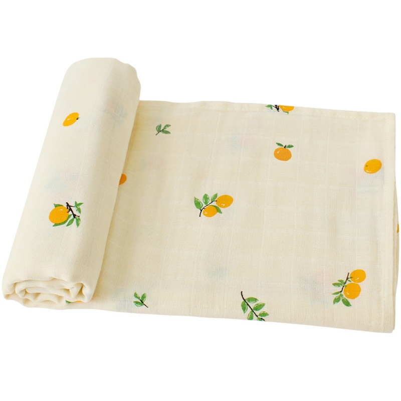 Chăn Quấn Em Bé 2 Lớp 120x120cm Bằng Vải Gạc Mềm Mại