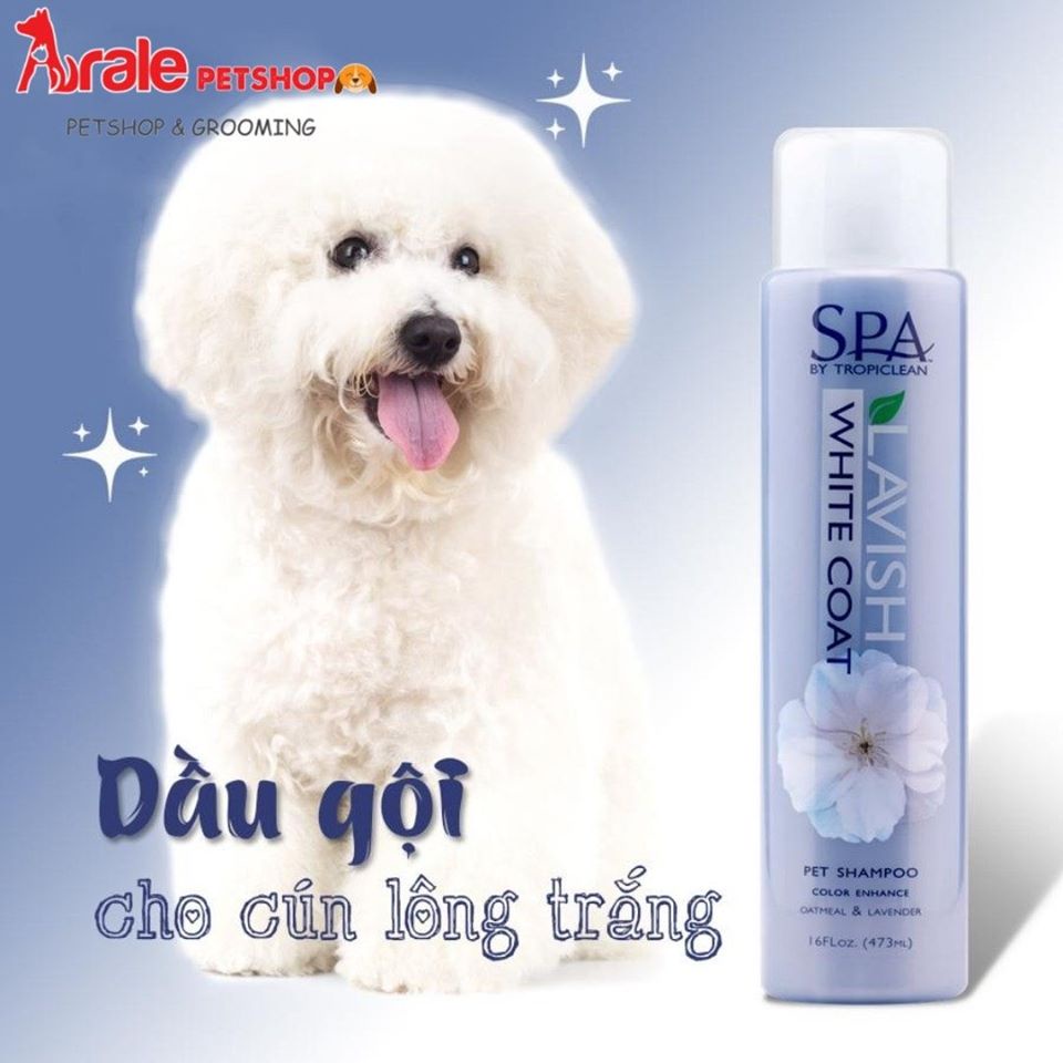 Sữa Tắm dưỡng lông, khử mùi SPA Lavish By TropiClean Cho Thú Cưng, sữa tắm cho chó, dầu xả cho chó