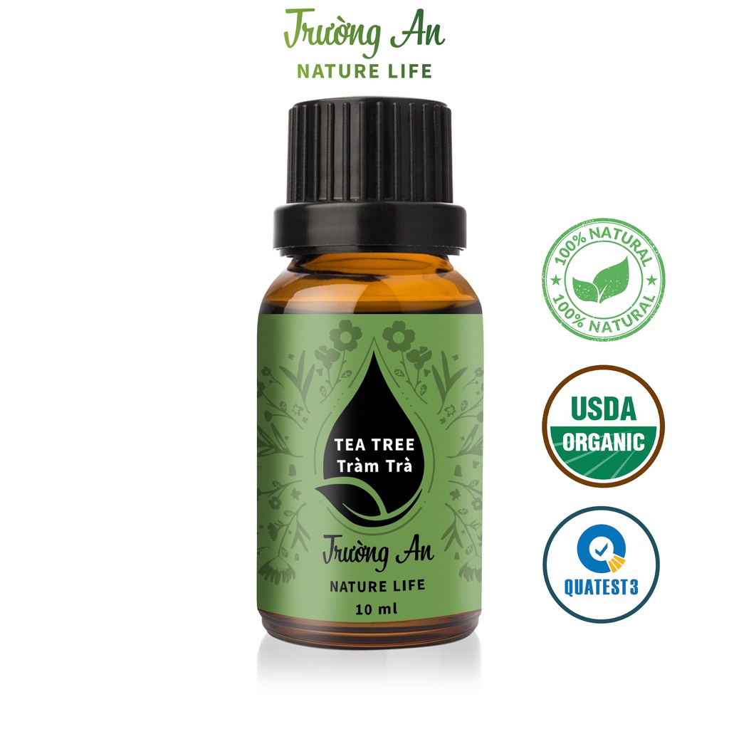 Tinh dầu Tràm Trà Tea Tree Essential Oil Trường An , xuất sứ thiên nhiên không pha tạp chất, có giấy kiểm định COA