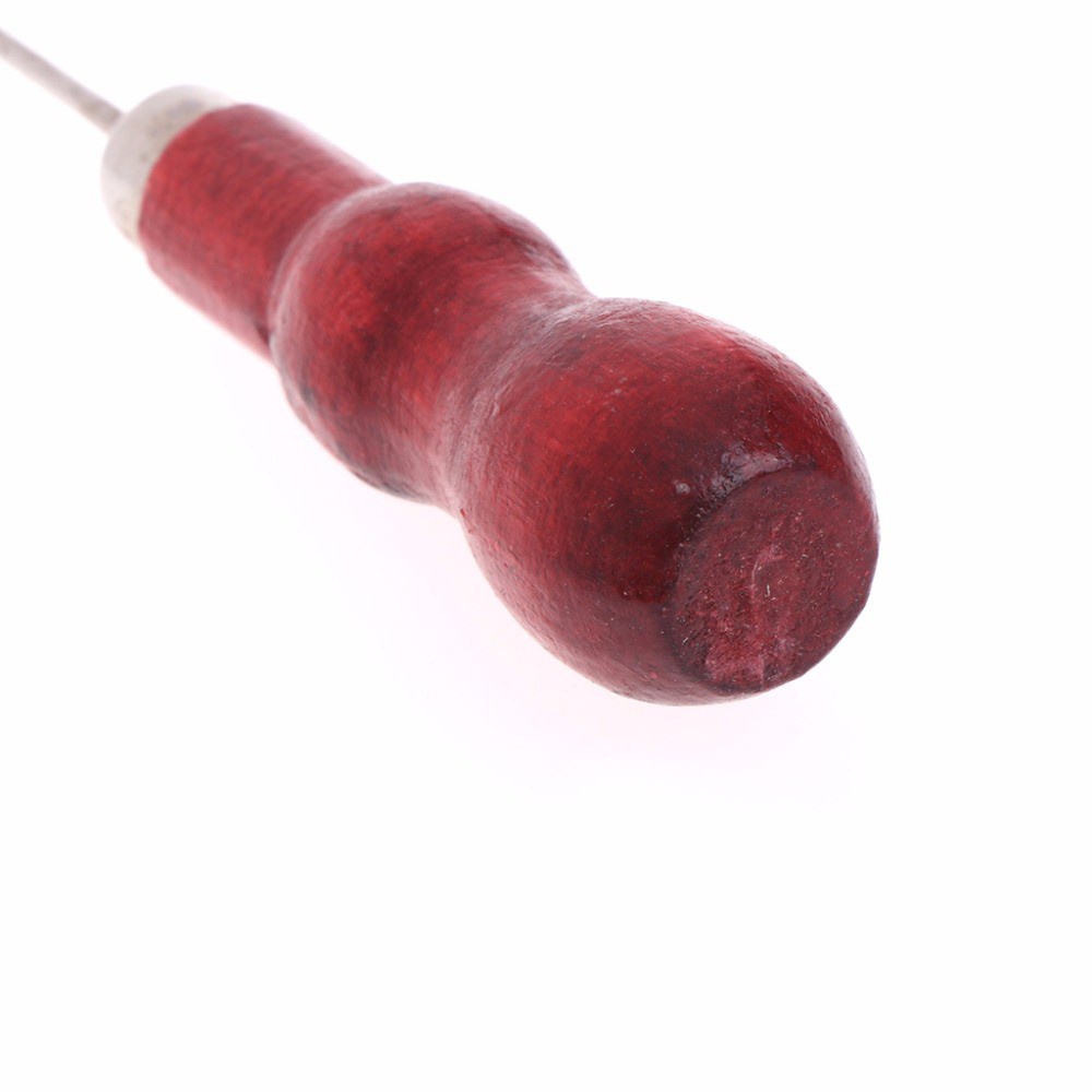 1 Kim Đục Lỗ Tay Cầm Bằng Gỗ Dùng May Giày Da Diy