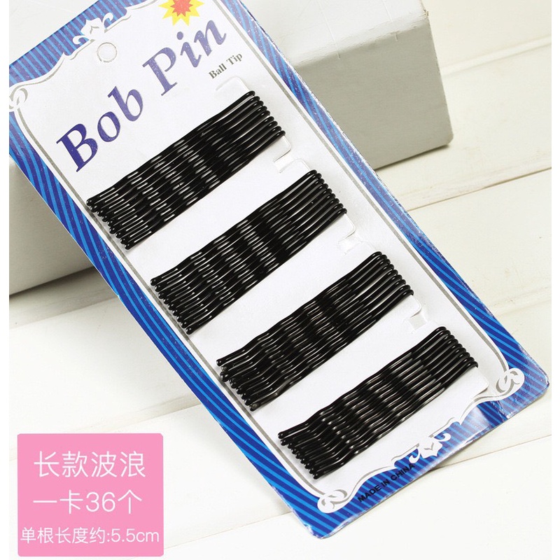 Set Kẹp Tóc Mái Tăm Đen Đơn Giản Tạo Kiểu Tóc Hàn Quốc Dễ Thương KC56 JOLY