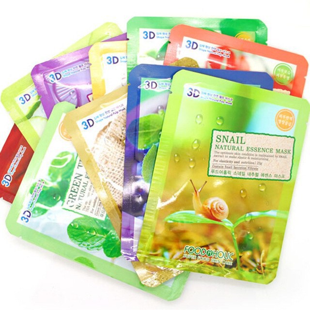 Mặt Nạ Hàn Quốc Dưỡng Da 3D Foodaholic Natural Essence Mask (23g) - Amora Skinlab | Thế Giới Skin Care