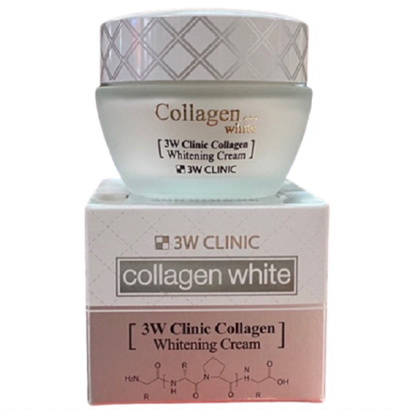 Kem Dưỡng Trắng Da Tinh Chất Collagen 3W Clinic Collagen Whitening Cream