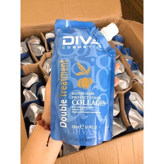 (Chính Hãng Giá Sỉ) DẦU HẤP Ủ TÓC DIVA COLLAGEN HAIR REPAIR SIÊU MƯỢT (MẪU MỚI) 500ML