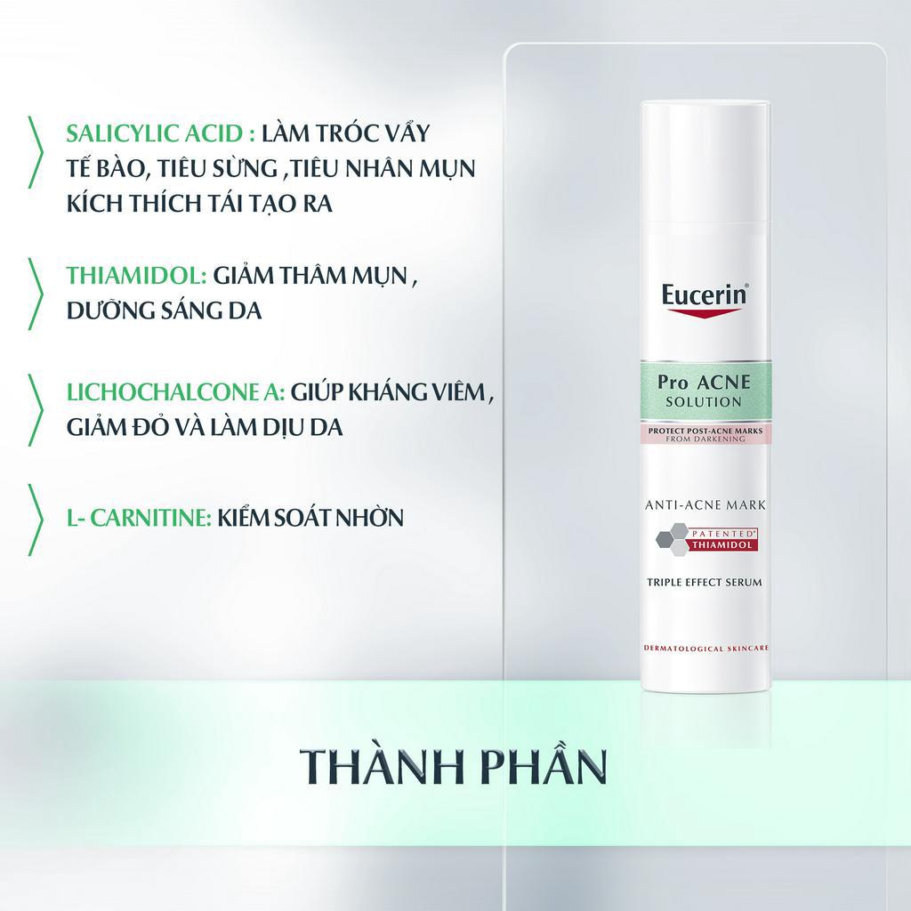 Tinh chất giảm thâm mụn dưỡng sáng da Eucerin Pro Acne Solution Anti-Acne Mark 40ml TẶNG Bút che khuyết điểm 2.5g