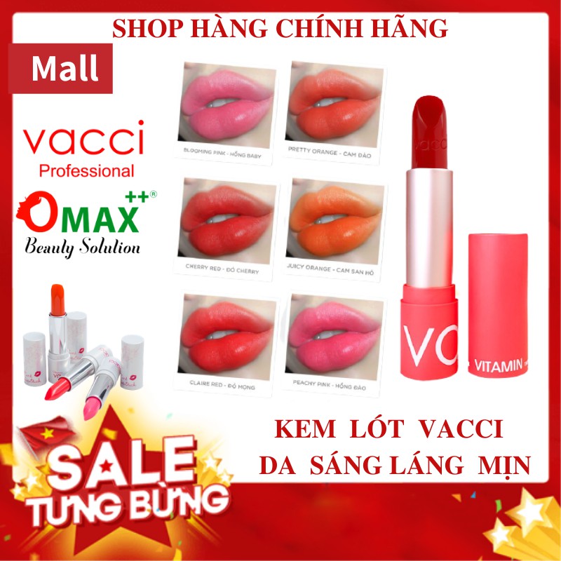 SON VACCI VITAMIN TINT DƯỠNG MÔI LÂU PHAI