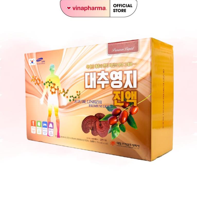 Nước Linh Chi Táo Đỏ Hàn Quốc Daedong Hộp 30 gói x 80ml