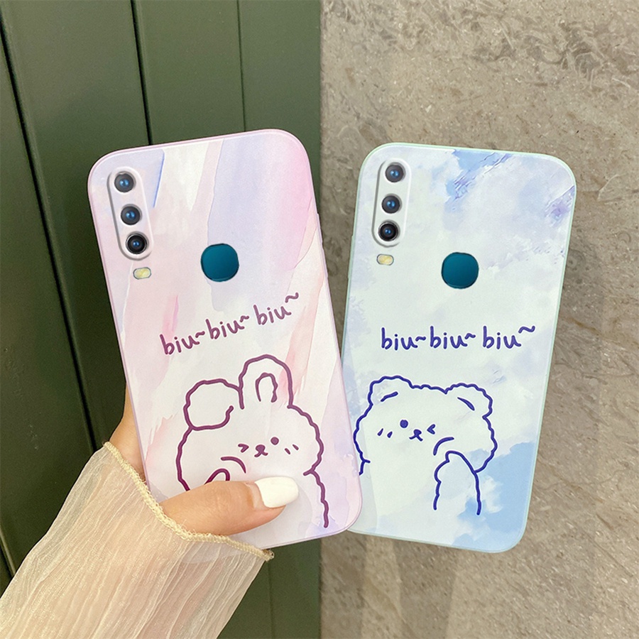ốp lưng Vivo Y12 ốp lưng Vivo U10 ốp lưng Vivo Y17 ốp lưng Vivo Y15 tpu Ốp Lưng Điện Thoại Silicon Mềm Chống Sốc Viền Thẳng Họa Tiết Hoạt Hình Cho Vivo Y17 Y15 Y12 U10