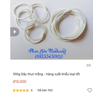 1 kg Dây thun trắng hàng xuất khẩu loại tốt