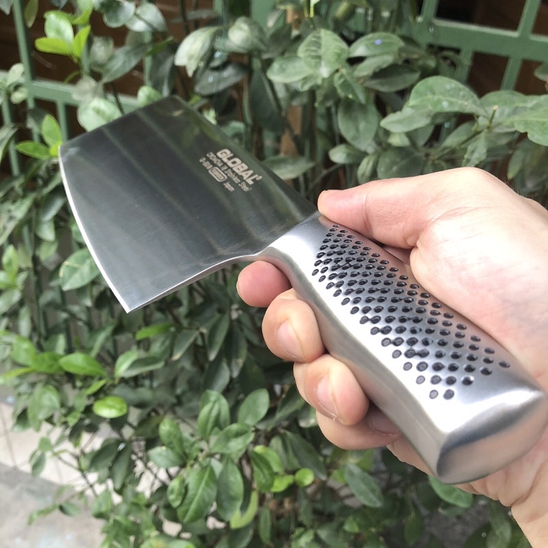Dao chặt xương chính hãng global, sắc bén, liền khối, dài 30cm, dày 3.5li, không rỉ