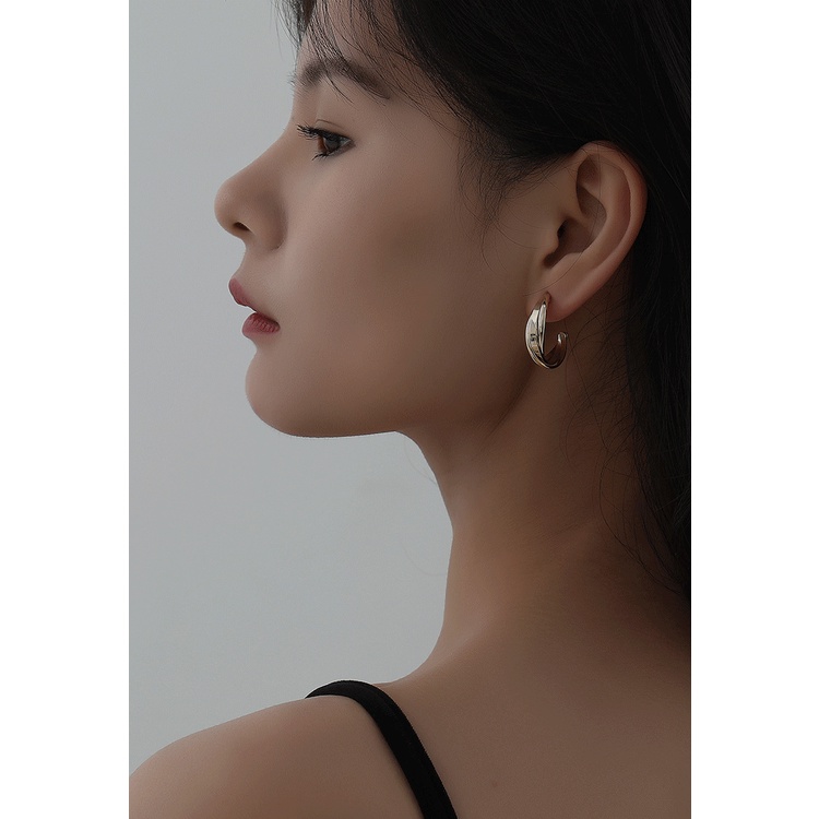 Bông Tai Bạc 925 Kiểu Dáng Dễ Thương Theo Phong Cách Hàn Quốc