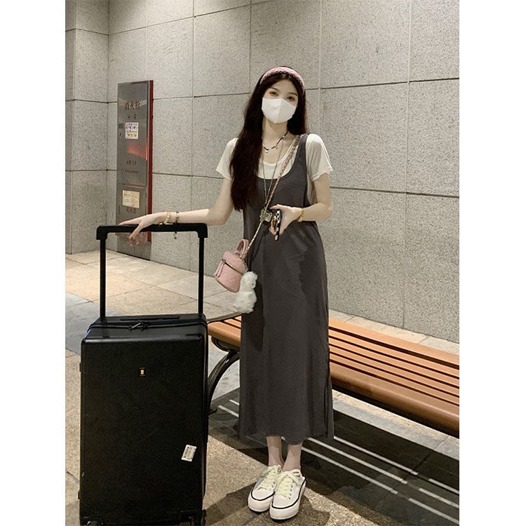 Đầm COZOKC ngắn tay dáng rộng thời trang xinh xắn dành cho nữ