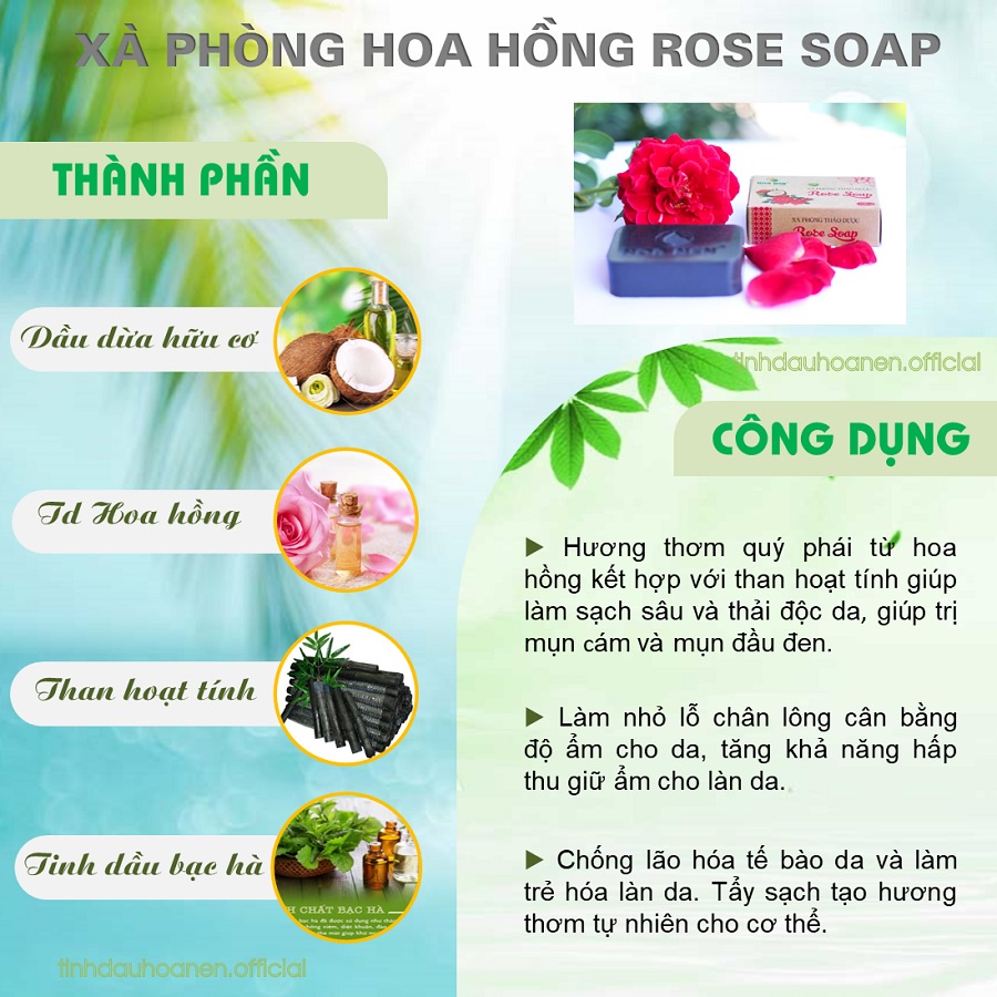 Xà Phòng Thảo Dược Hoa Nén 100g - Chăm sóc làn da an toàn, giúp da mềm mịn, ngăn ngừa rôm sảy, mụn nhọt