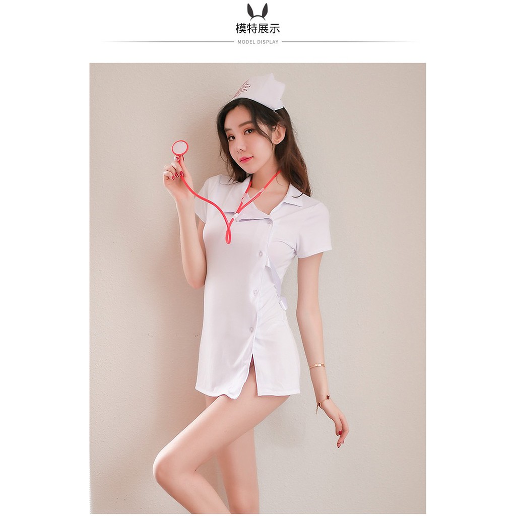 Cosplay Cô Y Tá Hồng/ Trắng Dễ Thương Quyến Rủ kèm Mũ Hàng Quảng Châu, Che Tên Sản PHẩm | BigBuy360 - bigbuy360.vn