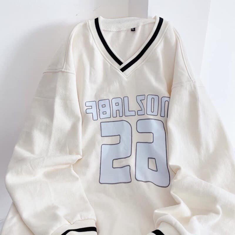 Áo Sweater Số 26 Nam Nữ Unisex Cổ Tim Chất Nỉ Bông Dày Dặn Form Rộng Ulzzang TLV