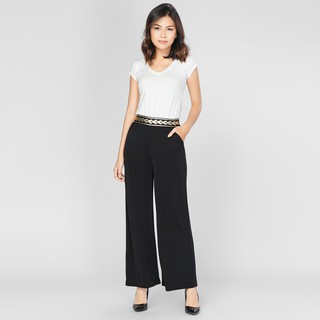 Quần suông lưng thổ cẩm