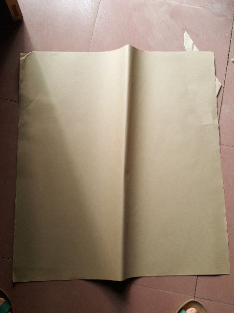Giấy gói hàng Kraft xi măng gói sách hoa cute vintage loại dày 100 tờ 53 x 53cm