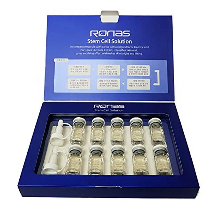 Tế Bào Gốc RONAS Dưỡng Da Chuyên Sâu - Hộp 10 Lọ